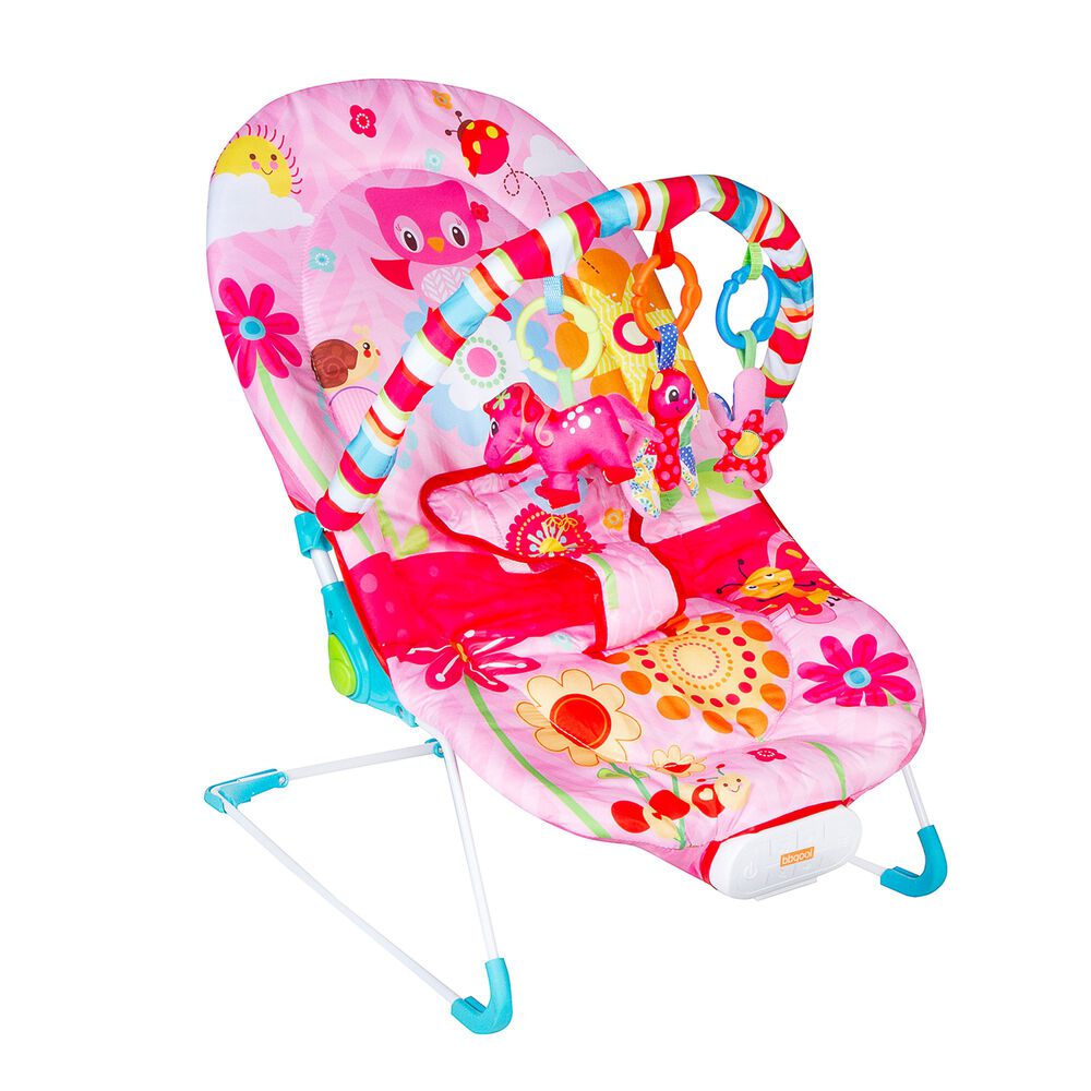 Silla Nido Bouncer Owl Pink image number 0.0