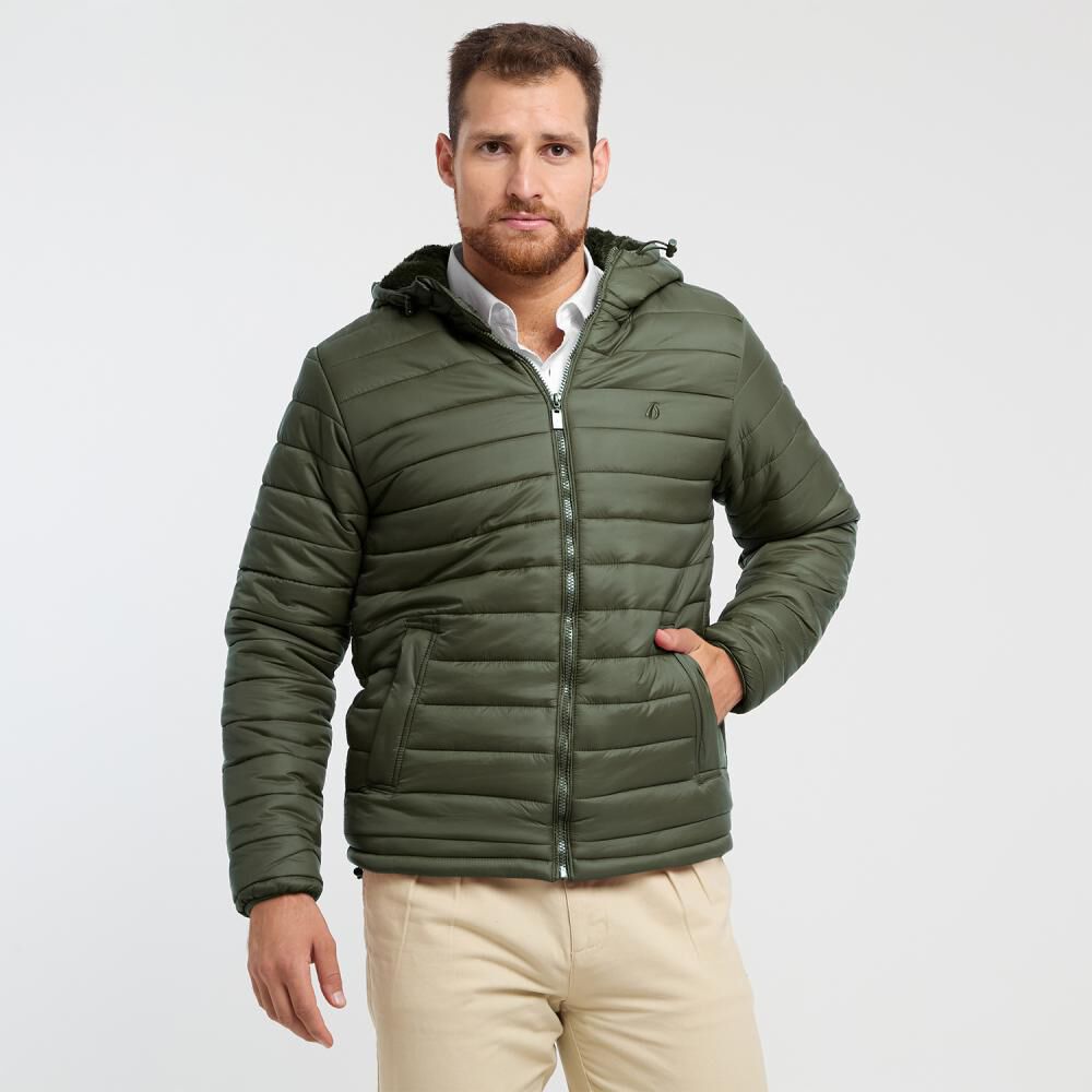 Parka Lisa Regular Cuello Alto Con Capucha Hombre Herald image number 0.0