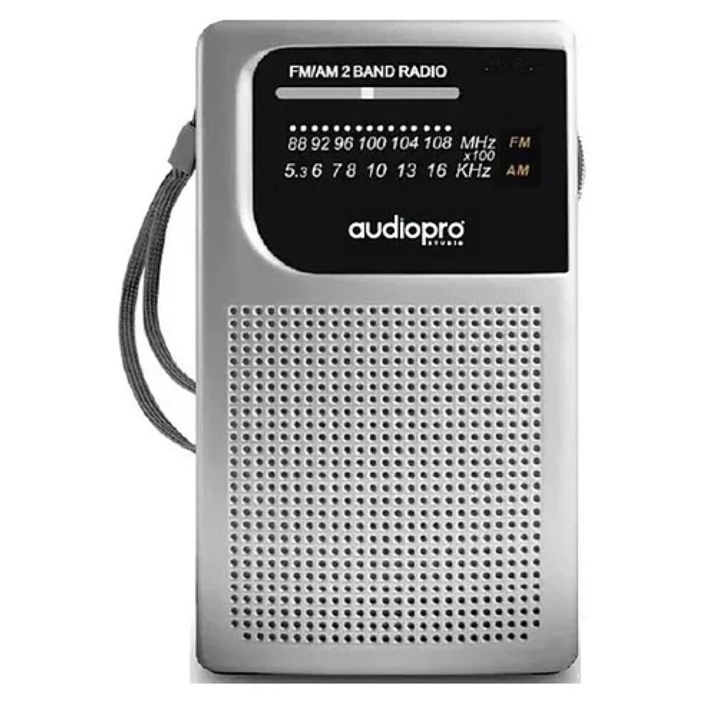 Radio De Bolsillo Portatil Am Fm Gris Ap02079 image number 0.0