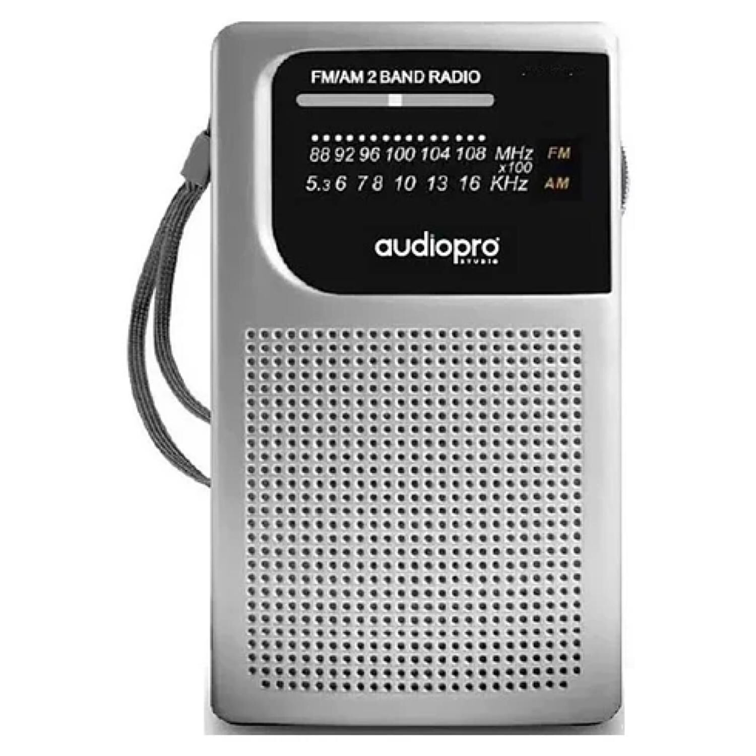 Radio De Bolsillo Portatil Am Fm Gris Ap02079 image number 0.0