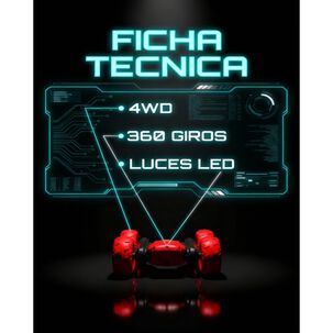 Auto Radio Controlado Extremo Doble Traccion Giro 360&deg;