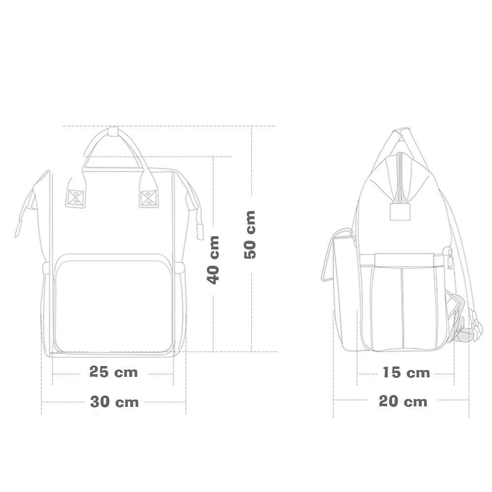 Multifuncional Mochila Maternal Disney Bolso Pañalera Bebe image number 3.0