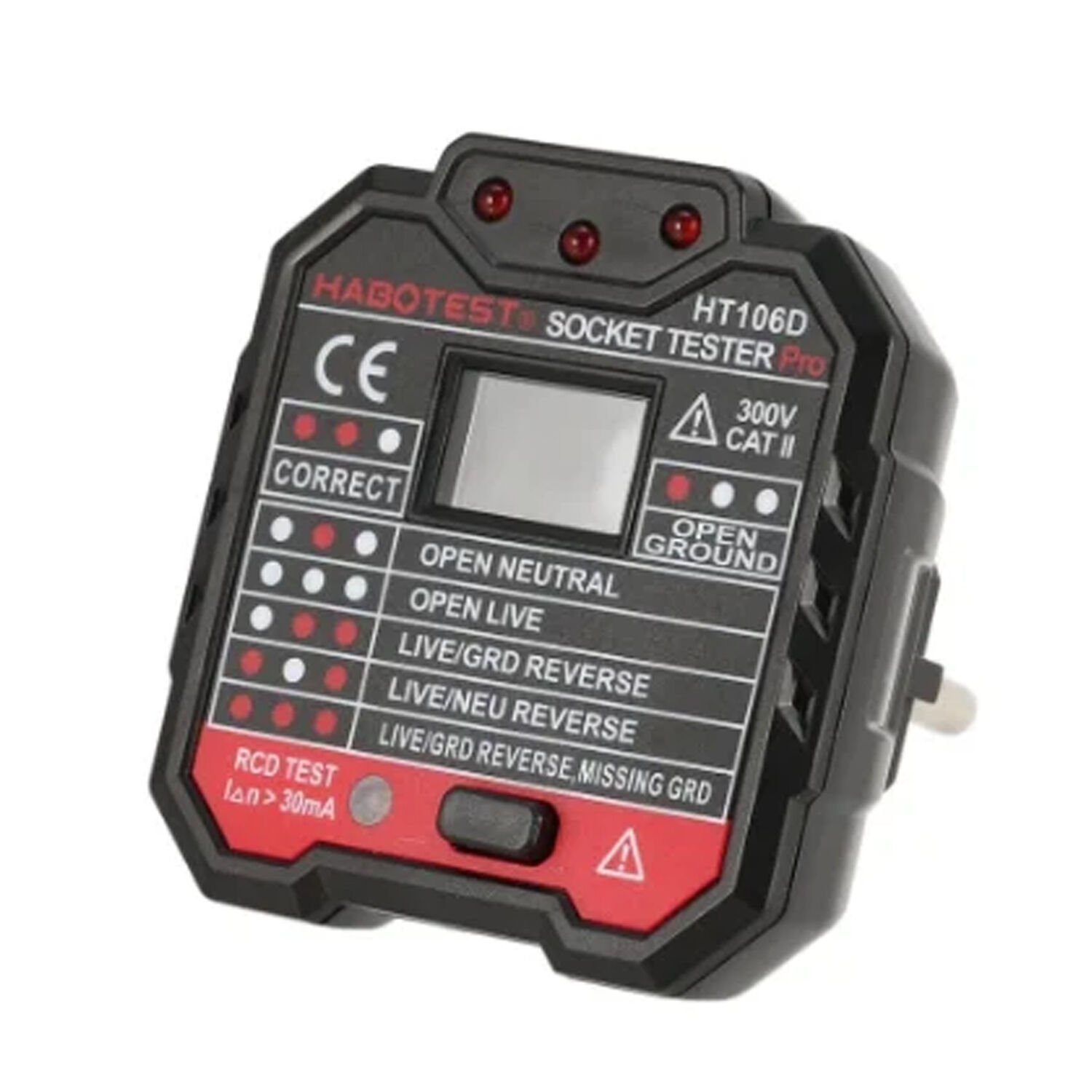 Probador De Enchufes Ht106d image number 2.0