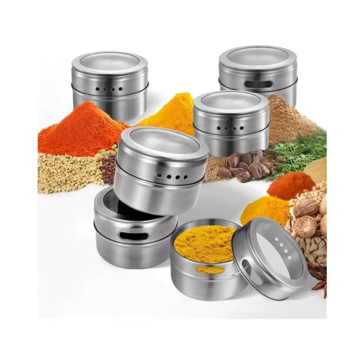 Organizador Especiero Rectangular De Cocina 6 Pcs image number 4.0