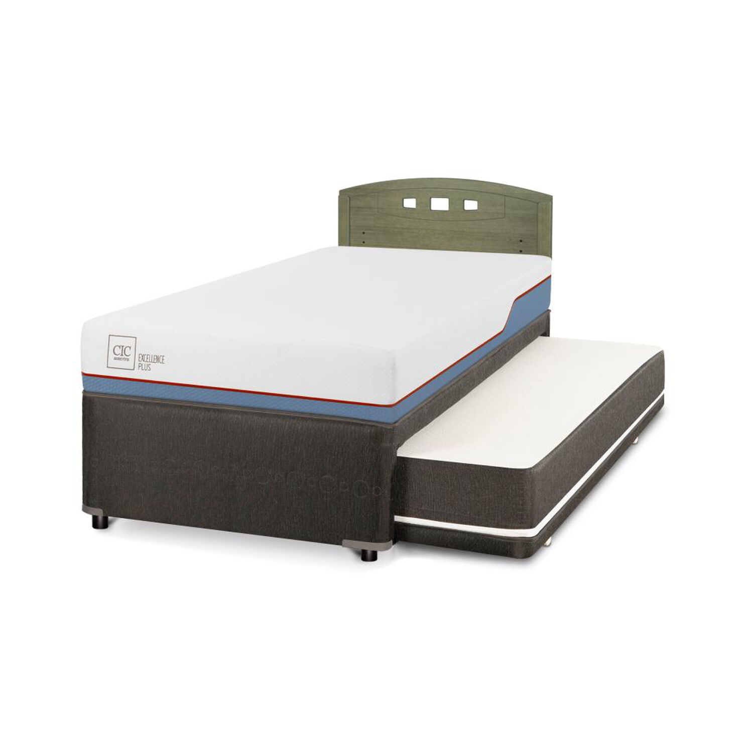 Cama Nido Cic Divan / 1.5 Plazas / Base Funcional + Respaldo image number 1.0
