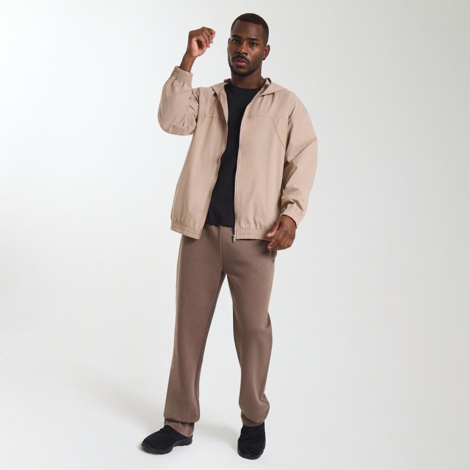 Chaqueta Deportiva Cuello Alto Con Capucha Hombre Wetland image number 1.0