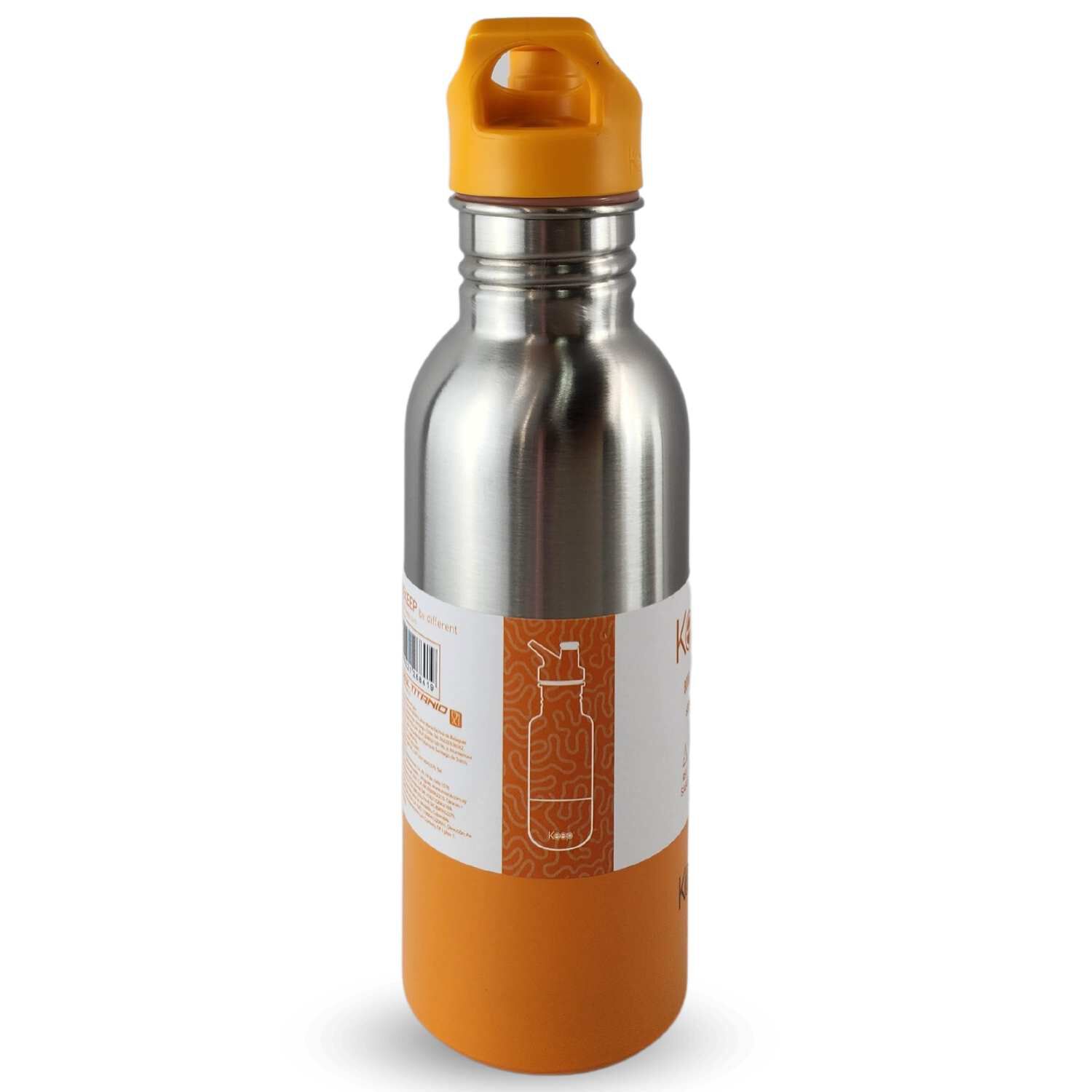 Botella Metalica Keep 600ml Keep Bebidas Deporte Naranja image number 2.0
