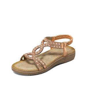 Sandalia Plana Casuales Pedrer&iacute;a Mujer Weide Js76