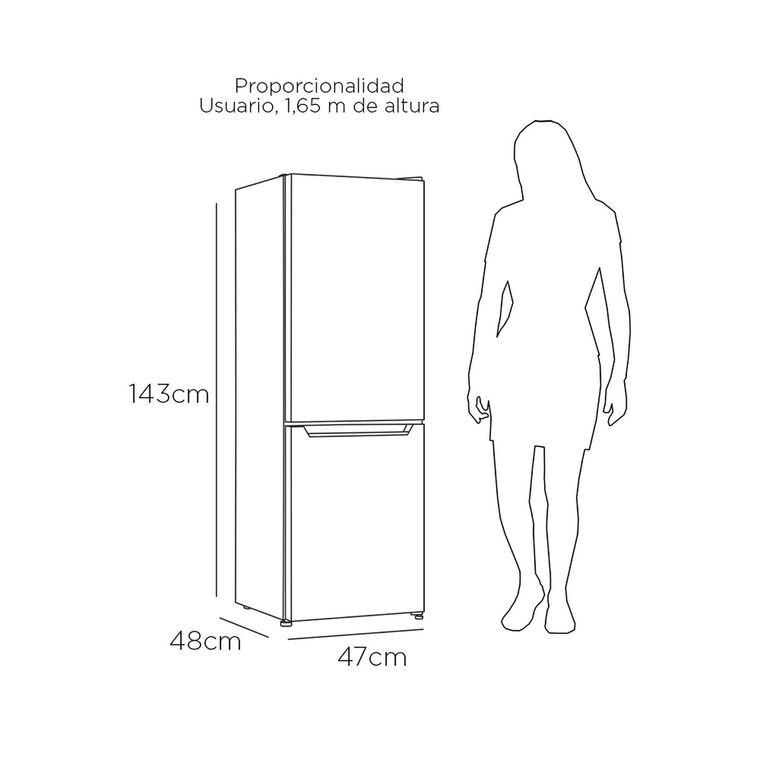 Refrigerador Bottom Freezer Frio Directo 157 Lts Lrb-180dfi image number 2.0
