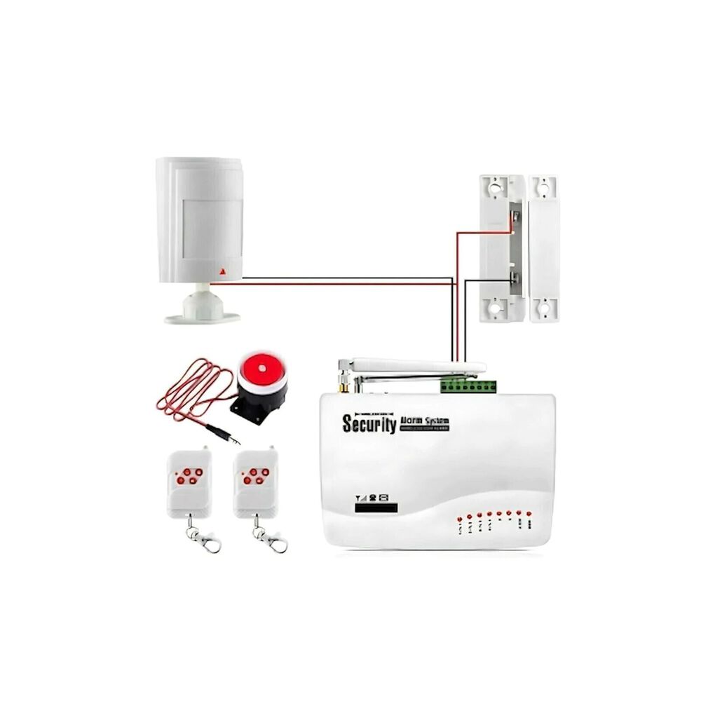 Sistema De Alarma Sensor De Movimiento Inal&aacute;mbrico Seguridad image number 0.0