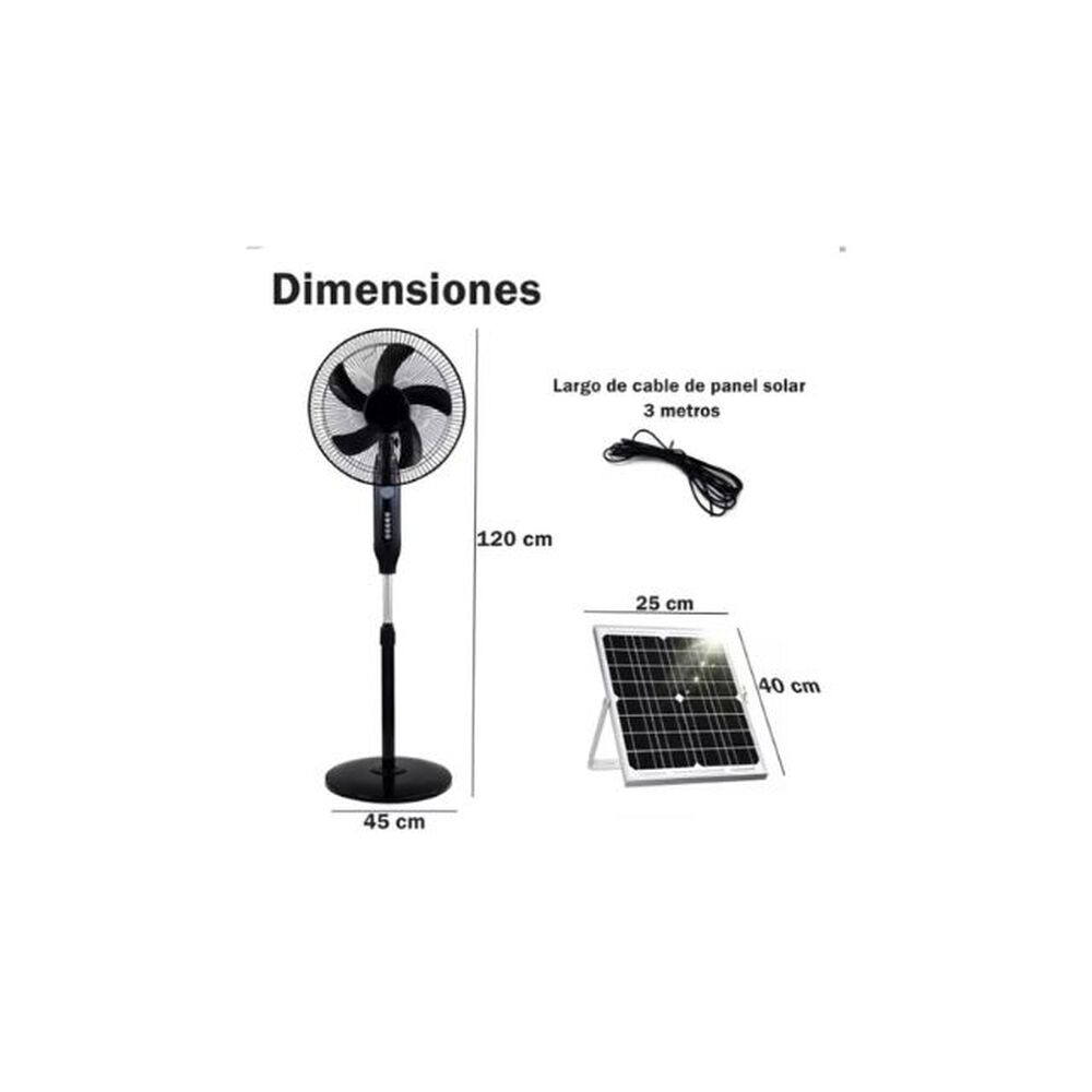 Ventilador Solar Plastico 5 Aspas image number 5.0