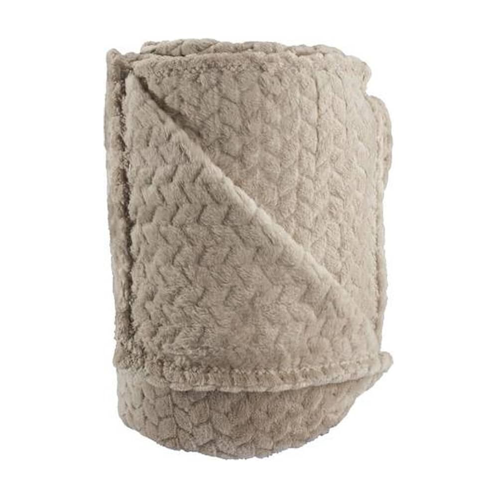 Frazada Andes Jacquard Flannel Beige 1.5 Plaza image number 0.0