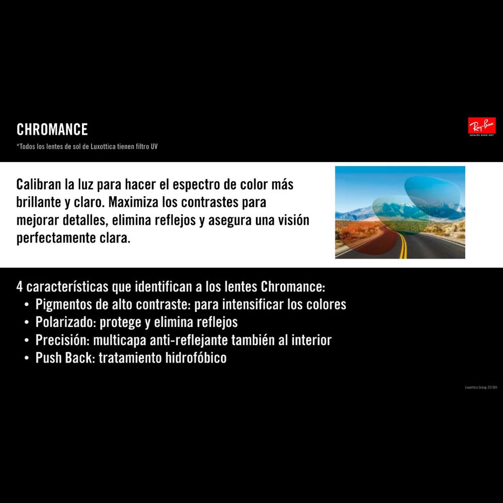 Lentes De Sol Chromance Polarizados Ray-ban image number 4.0