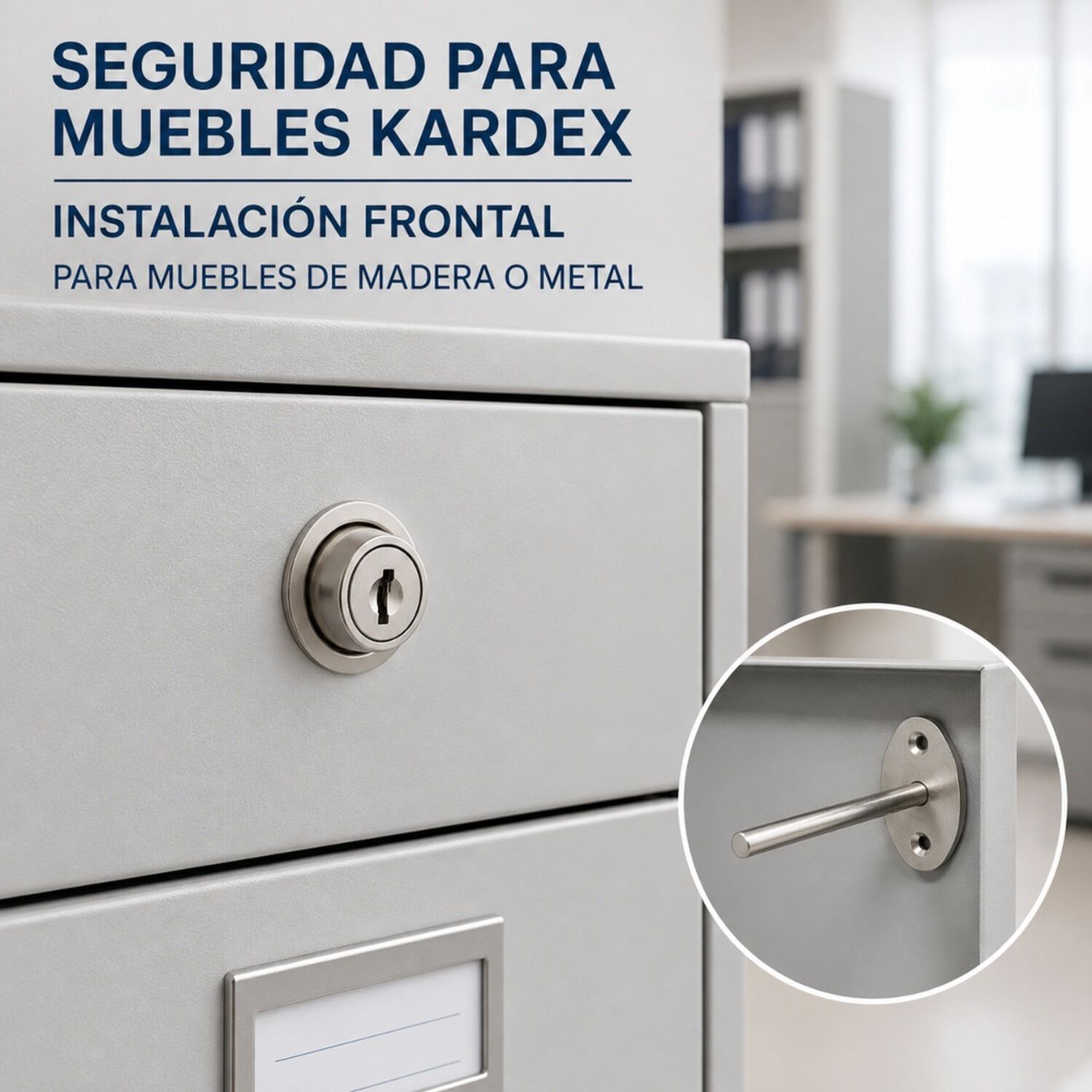 Cerradura Mueble Kardex Frontal Niquel D88-b120 Poli Chile image number 5.0