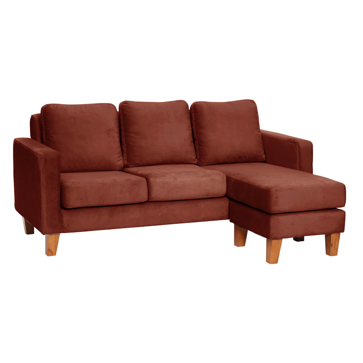Seccional Venecia Intercambiable Tela Velvet Chocolate image number 2.0