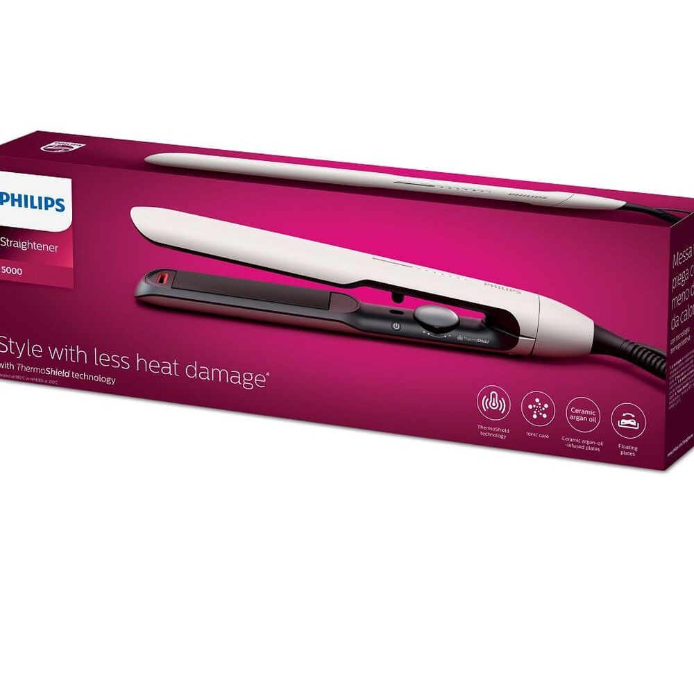 Alisador De Pelo Philips Termoshield Argán Serie 5000 Bhs515 image number 3.0