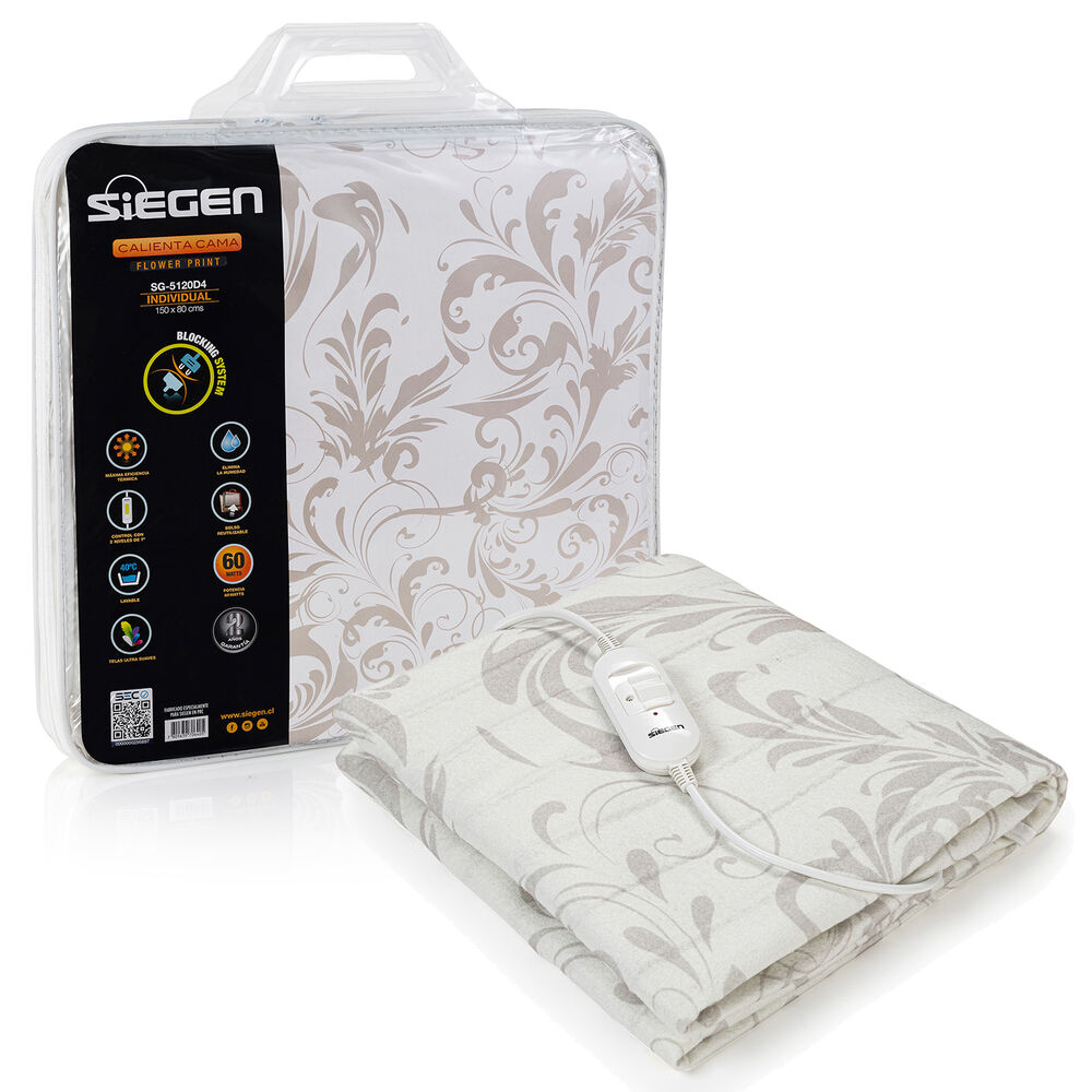 Calienta Cama Siegen Sg-5120d4 1 Plaza (150 X 80 Cms) image number 0.0