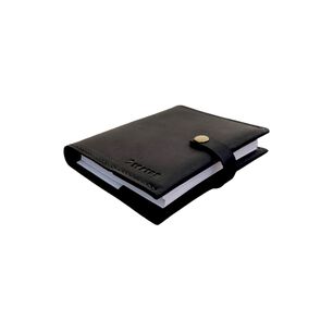 Cuaderno De Cuero Peque&ntilde;o Negro