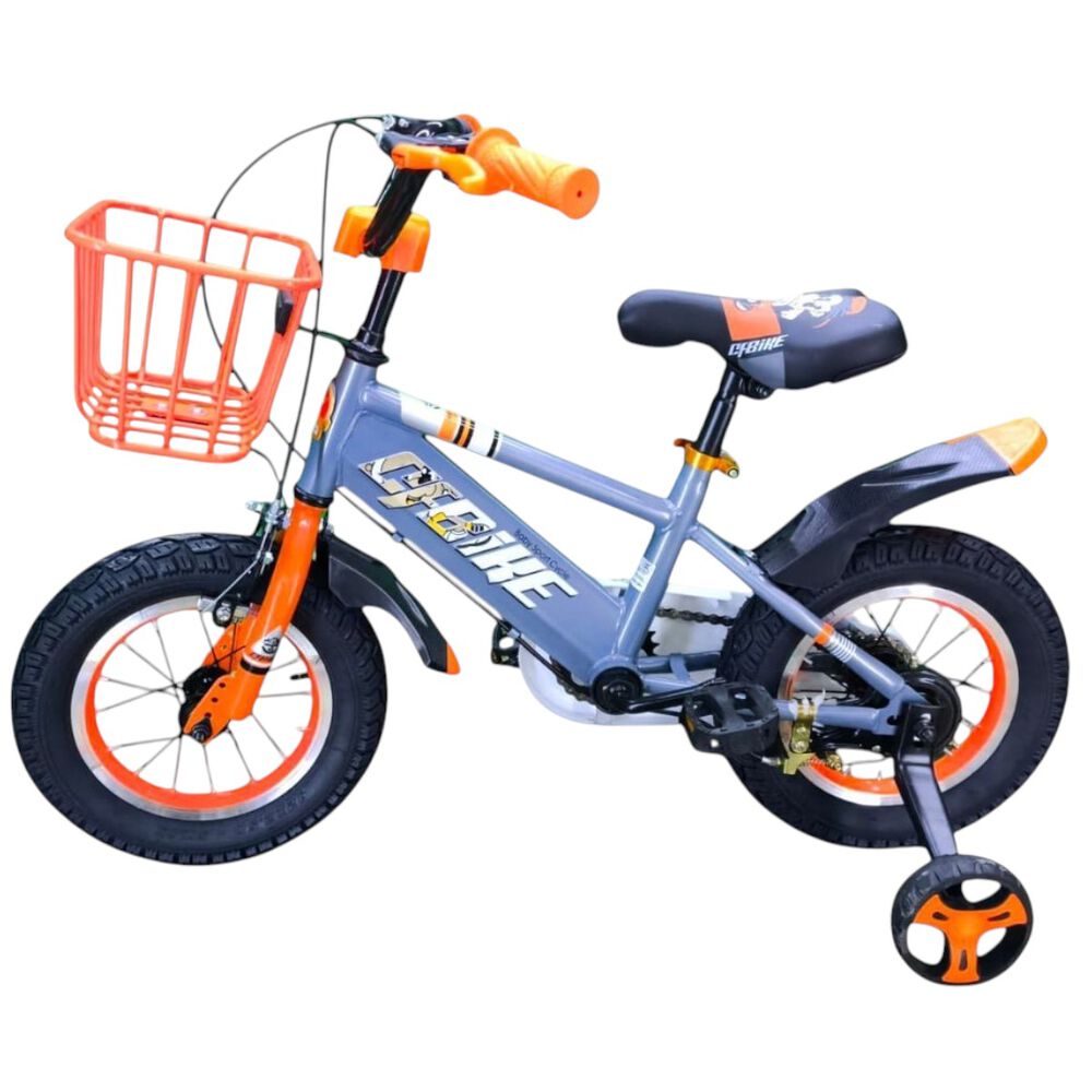 Bicicleta Aro 12 Infantil Cfbike Gris/naranjo image number 3.0