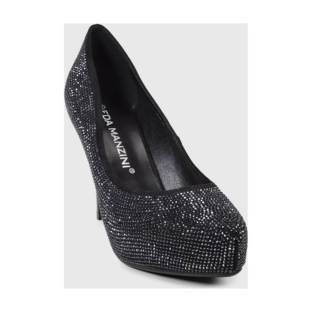 Zapato Candela Negro Con Brillos image number 3.0