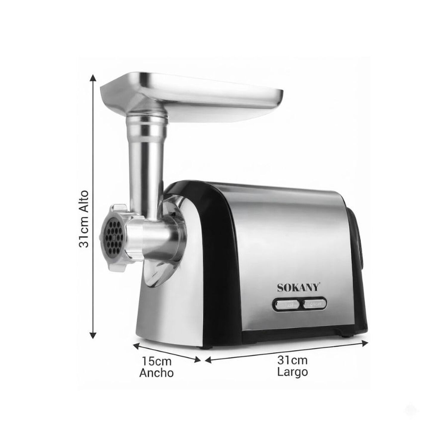 Moledora Picadora De Carne El&eacute;ctrica Sokany 3200w image number 2.0