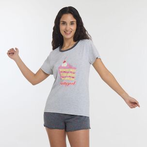 Pijama Manga Corta Mujer Freedom