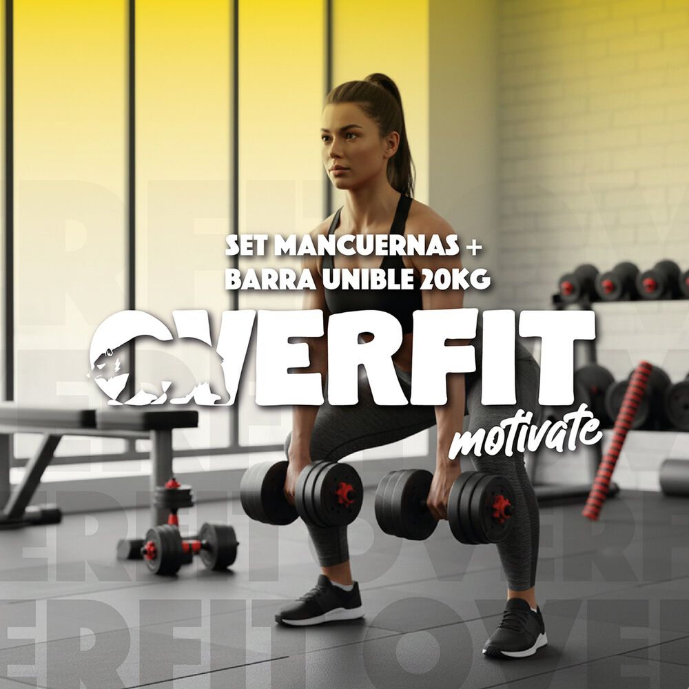 Set Mancuernas Y Barra Unibles 20kg Fitness Pesas Ajustables image number 6.0