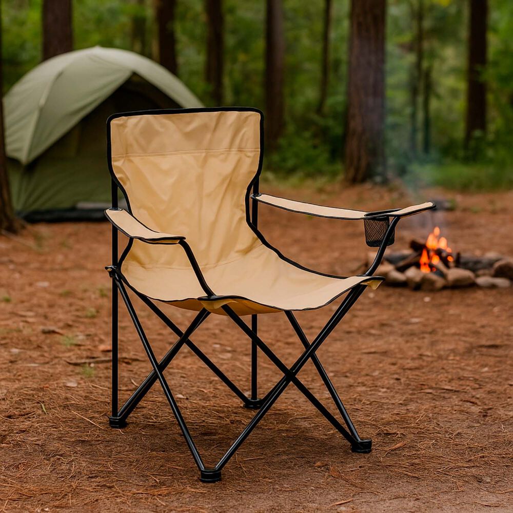 Silla Plegable Camping Villarrica Beige image number 1.0