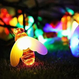 Luces Navidad Led Abeja Solar 4m Rgb Decoracion Jardin Luces Navidad Led Abeja Solar 4m Rgb Decoracion Jardin