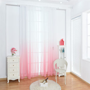 Pack De Visillo Degrade 140x220 Cm Rosado