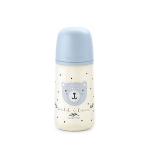 Mamadera 270ml Fisiol&oacute;gica Silicona Fm Wild Azul