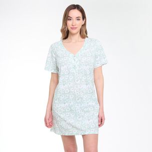 Camisola Manga Corta + Pantuflas Mujer Lesage