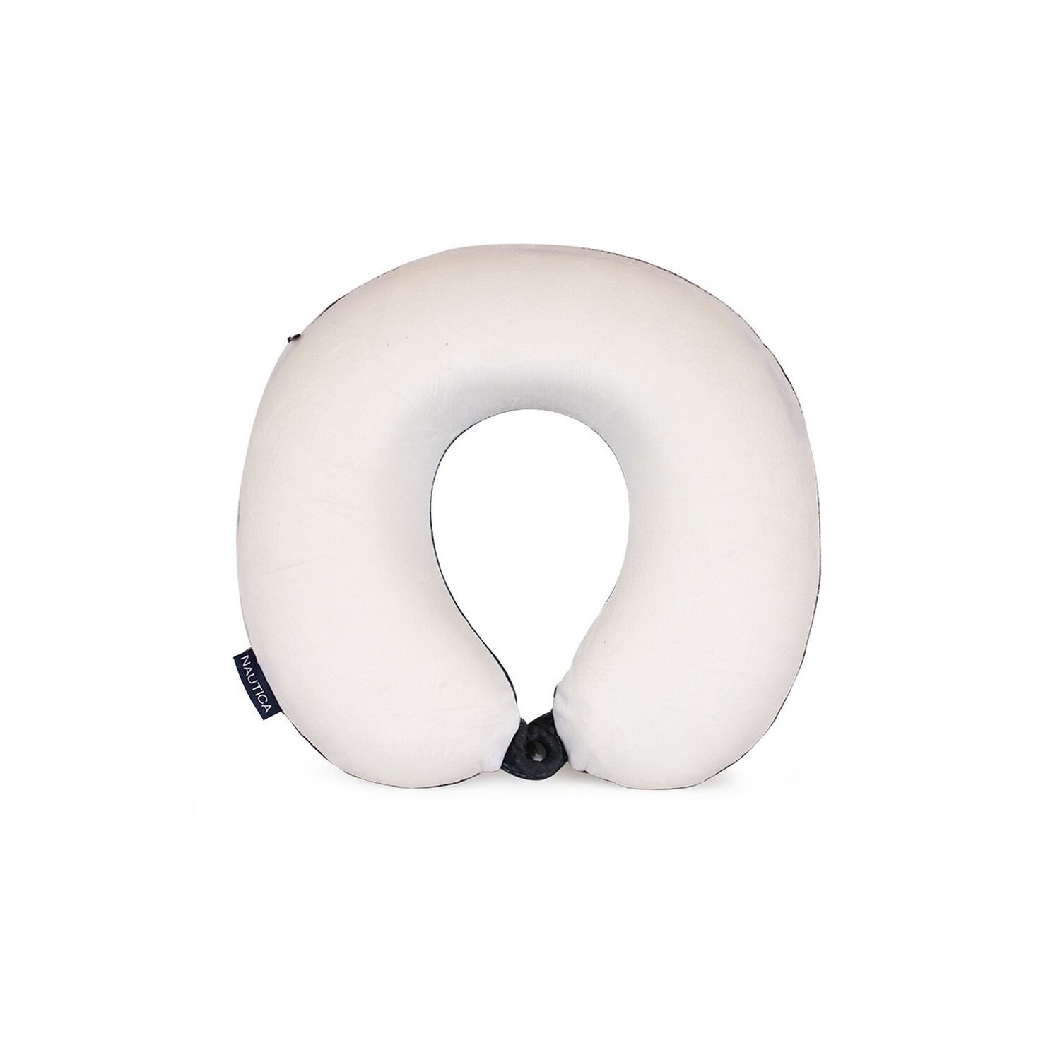 Almohada De Viaje Memory Foam Negra- Blanco Nautica image number 1.0