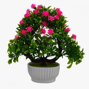 Planta Bonsái Camelia De Espuma Artificial Macetero 25cm