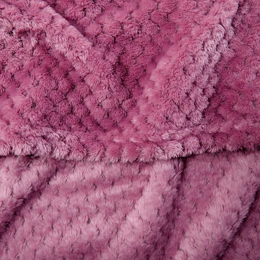 Frazada Popcorn 2 Plazas Burdeo image number 1.0