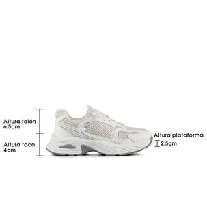 Zapatilla Deportiva De Malla Mujer Plataforma Weide Sl12