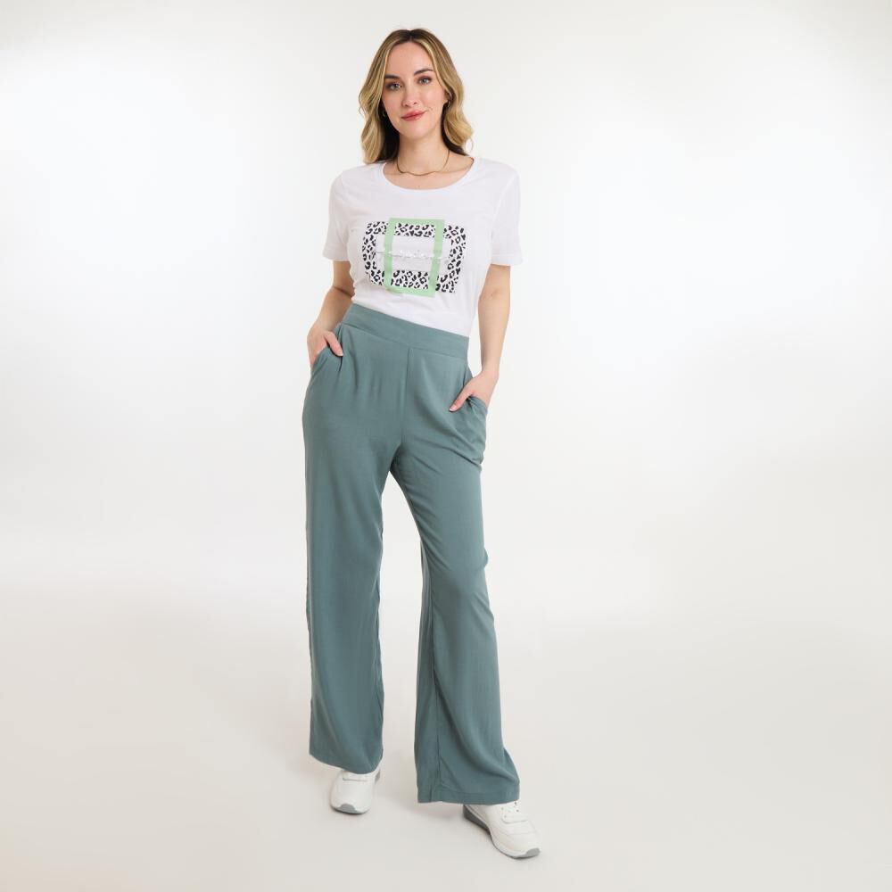 Polera Lisa Manga Corta Cuello Redondo Mujer Geeps image number 1.0