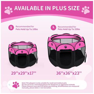 Corral Portatil 91x91x58cm Para Perros O Gatos Mascotas