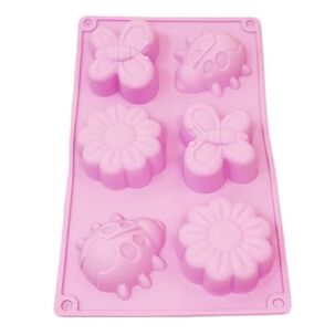 Molde De Silicona Rectangular Forma Chinita Flores Mariposa Color Surtidos