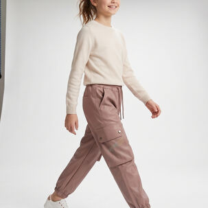 Pantalon Cargo Ni&ntilde;a Impermeable Jogger Moda Urbana Comodo