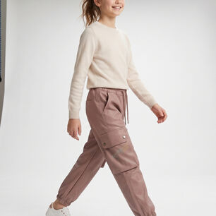 Pantalon Cargo Ni&ntilde;a Impermeable Jogger Moda Urbana Comodo