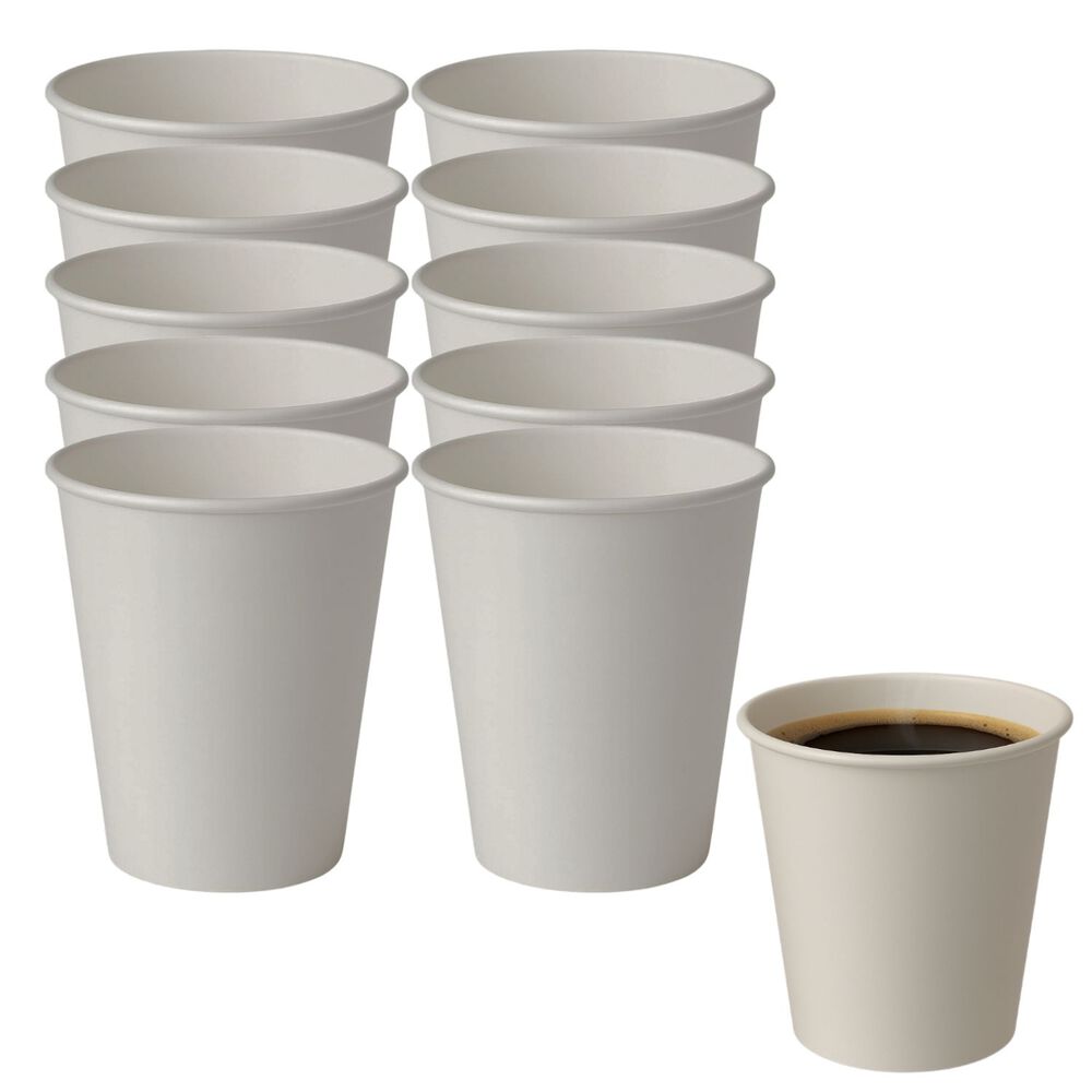 Set 100 Vasos Cafe Doble Pared Termico 236ml 8oz Desechable image number 0.0