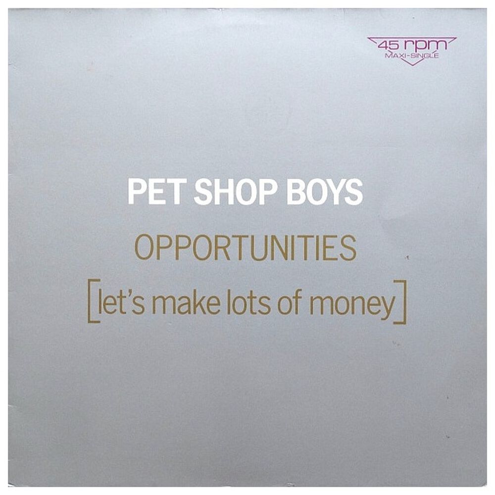 Pet Shop Boys - Opportunities (let's Make Lots Of Money) | 12" Maxi Single Usado image number 0.0