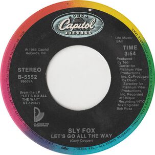 Sly Fox - Let's Go All The Way | 7" Single Vinilo Usado