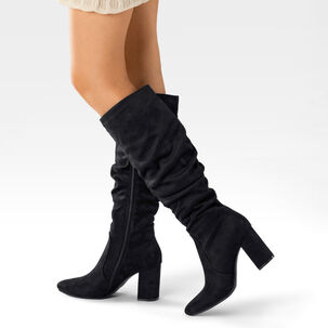 Botas Largas Mujer Casual Gamuza Tacon Grueso Weide Hx512