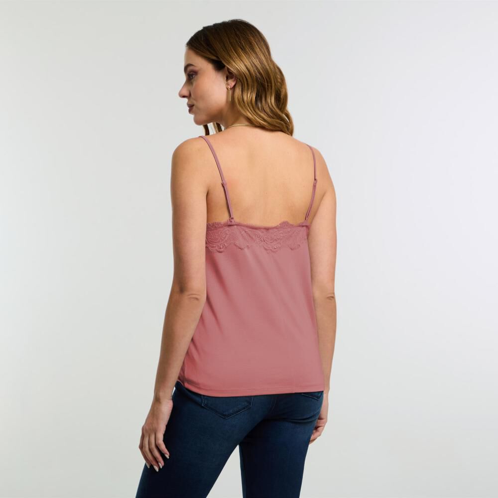 Polera Pabilo Aplicación Encaje Mujer Kimera image number 2.0