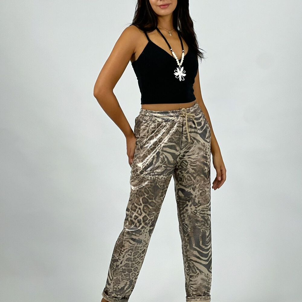 Jogger Algodón Diseño Leopardo image number 2.0
