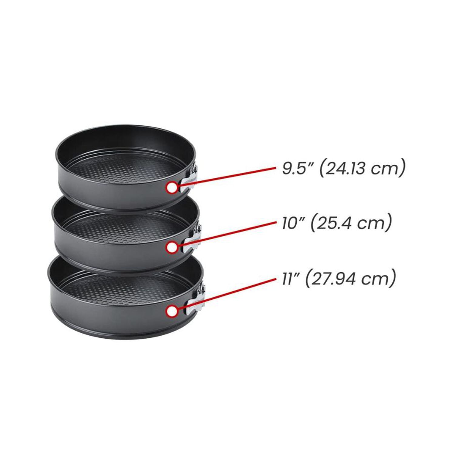 Set 3 Moldes Redondas Desmontables image number 1.0