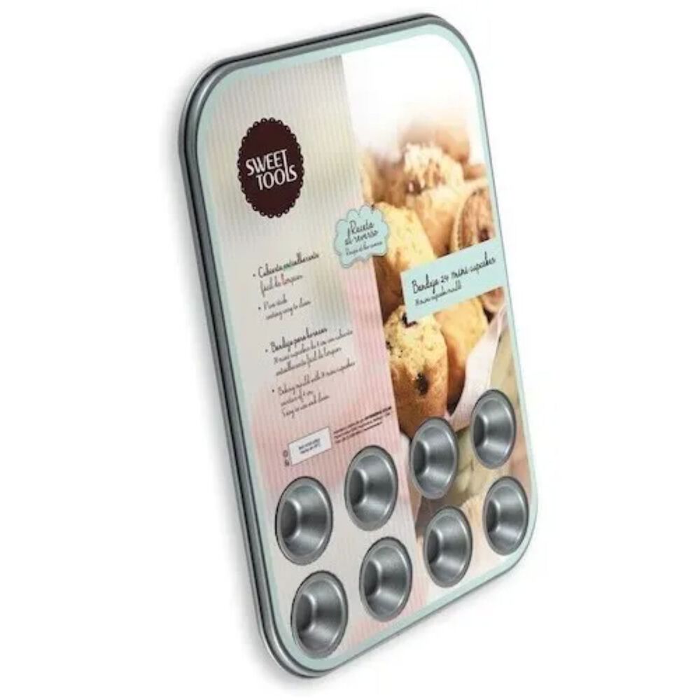 Bandeja Molde Para Hornear 24 Mini Cupcakes Sweet Cook image number 1.0