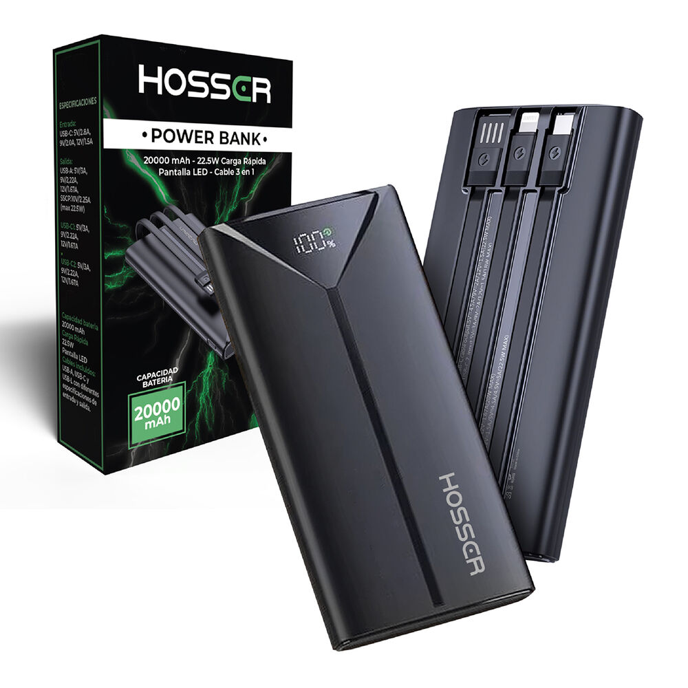 Power Bank 20000mah Hosser Cargador Portatil Celular Externo image number 0.0